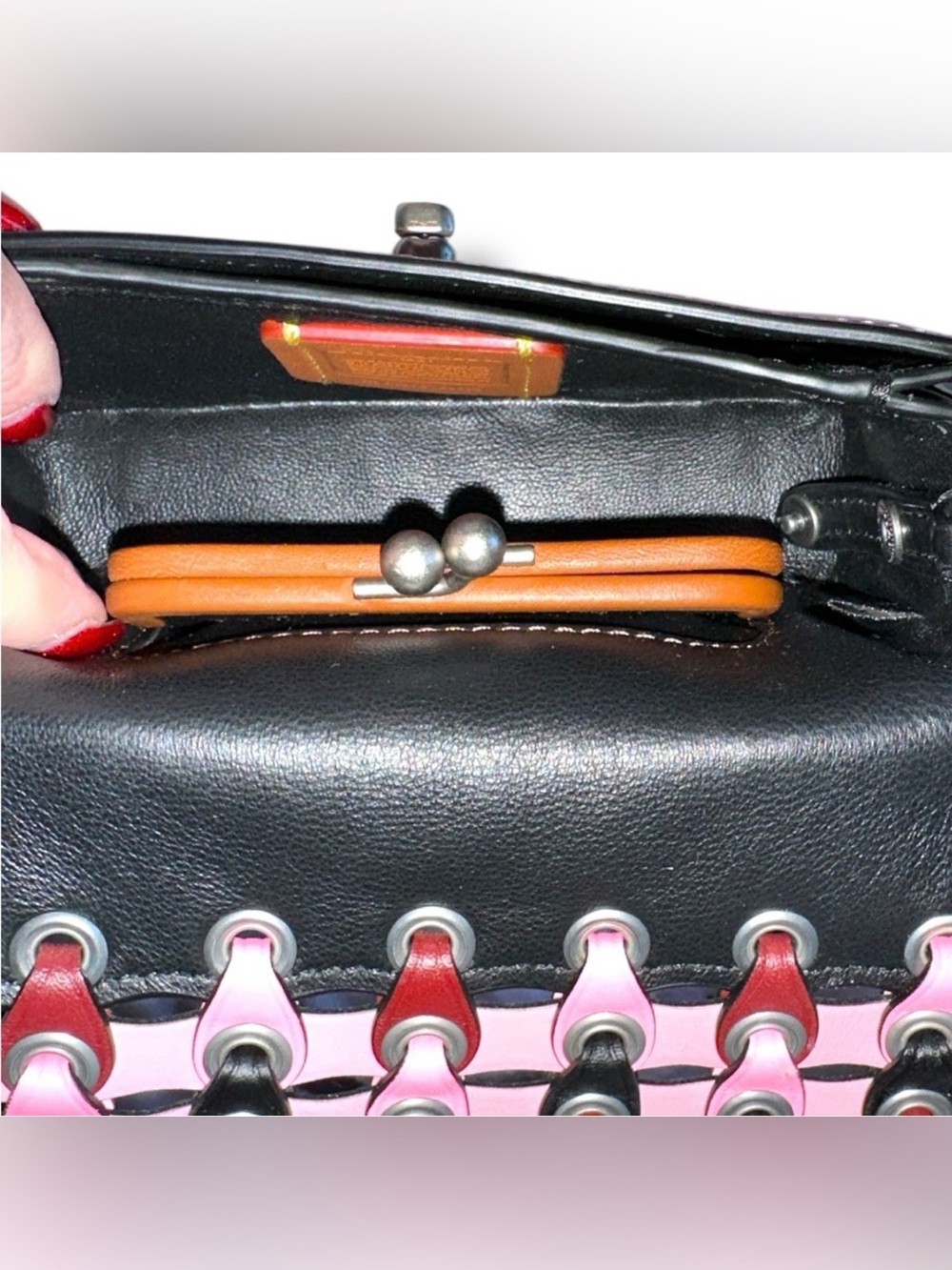 Coach Mini Pink Crossbody with Silver Chain - Picture 7 of 12